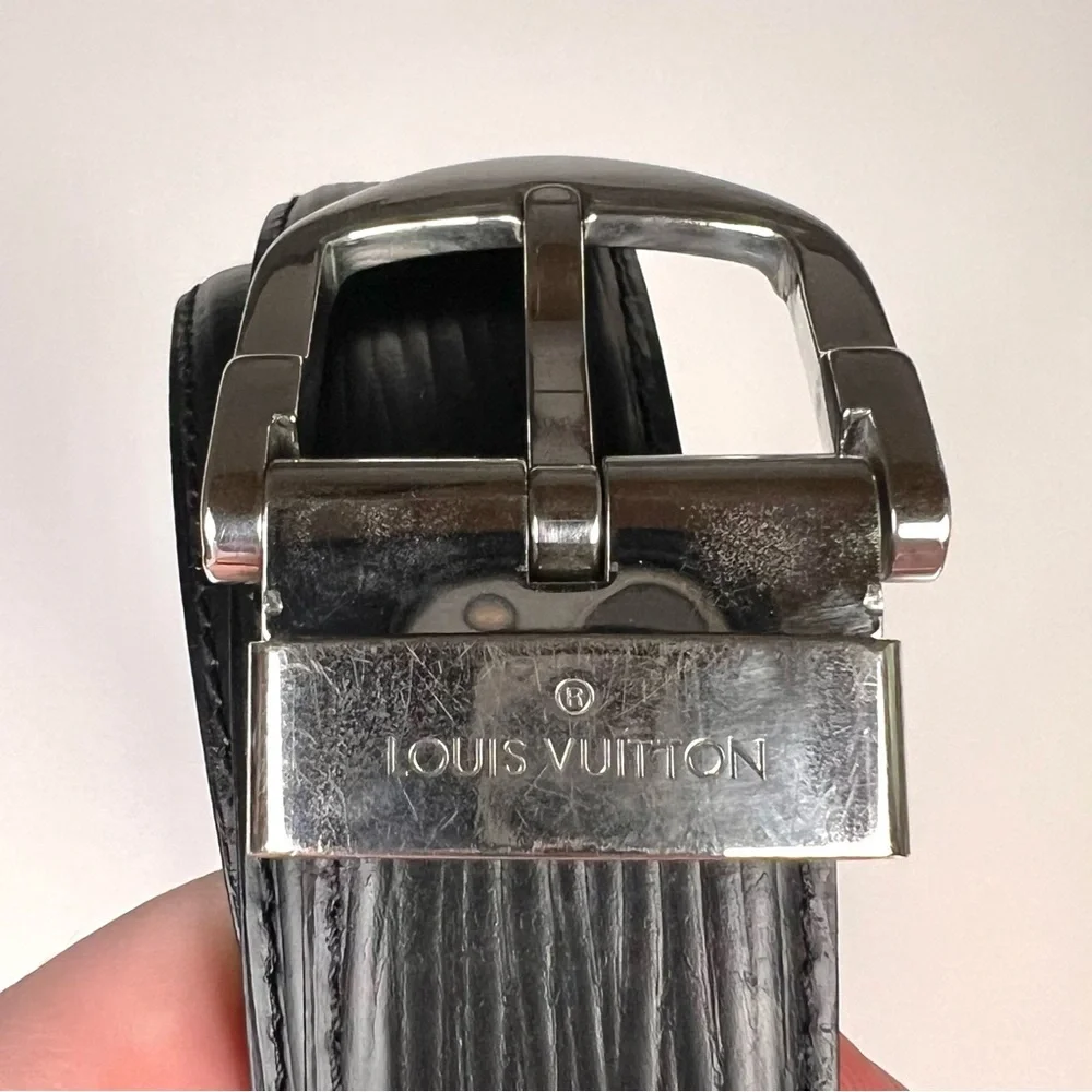 Louis Vuitton Epi Belt Saint Tulle Classic Noir